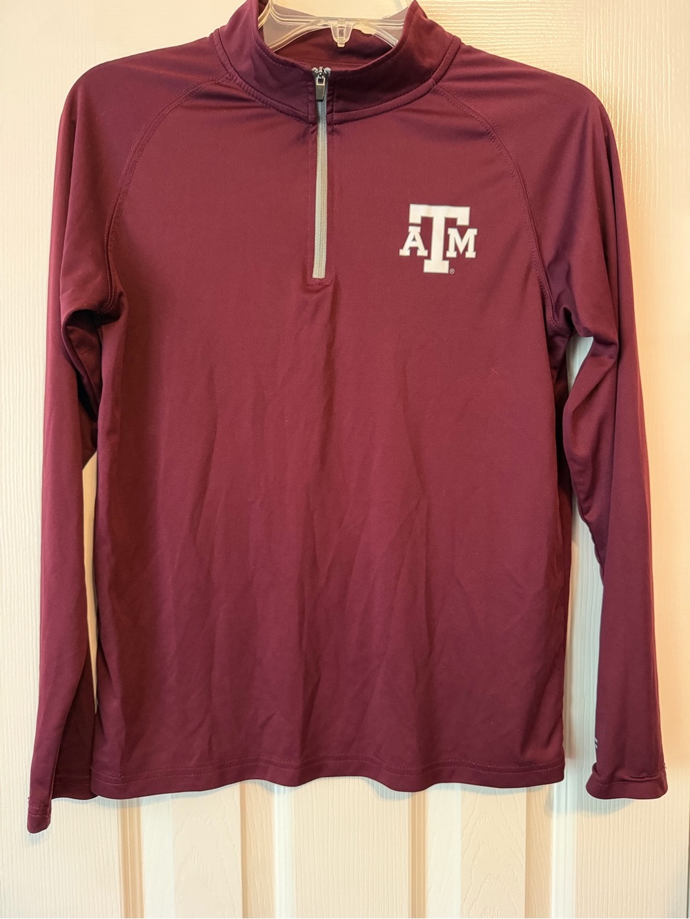 Colosseum Maroon Youth Pullover with Gray Trim